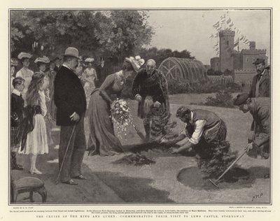 ストーノウェーのルーズ城への訪問を記念した王と女王のクルーズ 作： Henry Marriott Paget